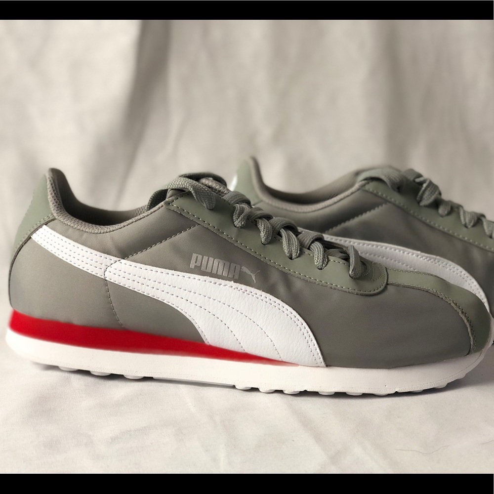 Puma Turin Limestone-Puma White Fashion Sneakers - Picture 2 of 7